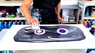 My Best One Yet! - This Is For All The Purple Lovers! - Unique Abstract Fluid Painting