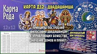 Двадашамша - дробная карта Д-12: Раскрытие 12-го дома. Родовая Карма (сокр. версия)