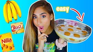 BEST & EASIEST BANANA PUDDING EVER! Lazy Cooking