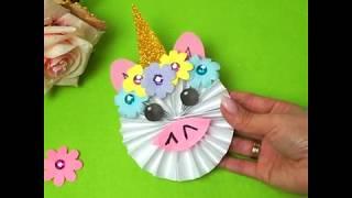 Поделка для детей / как сделать Единорога / DIY for kids / Unicorn 独角兽