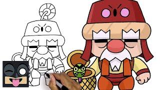 How To Draw Merchant Gale | Brawl Stars #Shorts