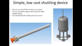 Lazy shuttling device for field cycling NMR experiments by air