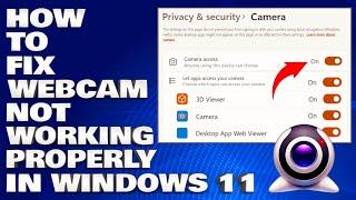 How To Fix Webcam Not Working Properly in Windows 10/11 | Windows Webcam Not Working Updated 2024