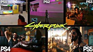 CYBERPUNK 2077 PS1 VS PS2 VS PS3 VS PS4 VS PS5