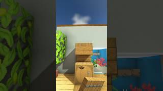 Minecraft Fancy Aquarium Bed  (Your Way's Better) #shorts #minecraft
