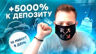 Стратегия на +5000% к депозиту за 10 минут в день / Скальпинг