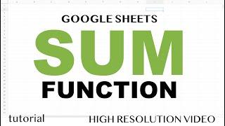 Google Sheets - SUM Function: Basics, Sum If, Sum from Other Sheets & Files and More