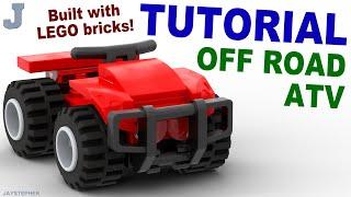 How To Build An OFF Road ATV With LEGO Bricks Tutorial