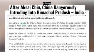 The Eurasian Times: After Aksai Chin, China Dangerously Intruding Into Himachal Pradesh – India.