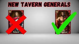 Evony Added NEW Generals to the Tavern