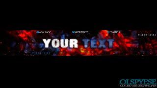 Youtube banner template by olspyese