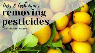 Removing Pesticides from Lemons | Chef Michael Adams | Tips & Techniques