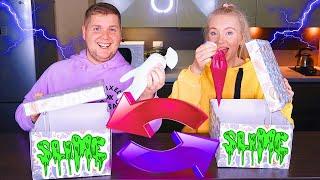 ЗАМЕНА ТАЙНОЙ КОРОБКИ СЛАЙМ ЧЕЛЛЕНДЖ 2 ️ MYSTERY BOX SLIME SWITCH UP CHALLENGE / лизун из случайных