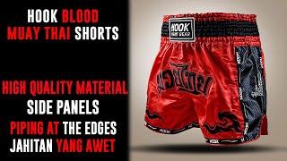 Hook Muay Thai Shorts Blood, Celana Muay Thai Hook Fight Gear