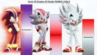 Sonic VS Shadow VS Shadic POWER LEVELS - Sonic The Hedgehog/Sonic 1/Sonic 2/Sonic 3/Sonic 4