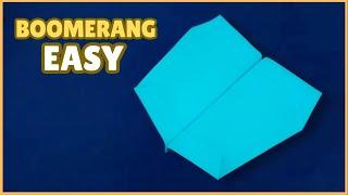 How to Make a Paper Plane Which Goes Very Far - Paper Boomerang Plane That Comes Back