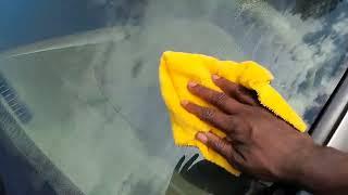 turtle  wax ceramic slick glass treatment and cleaner demo review