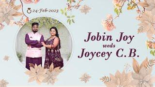 Jobin Joy Weds Joycey C.B Wedding Ceremony