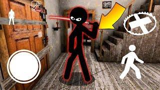 ДЕЛАЮ КОНЦОВКУ ПРОТИВ СТИКМЕН ЗЛОЙ УЧИТЕЛЬ ГРЕННИ STICKMAN NEIGHBOR TEACHER ESCAPE