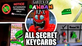 Garten of Banban RP X - All Secret Keycards (Roblox Showcase)