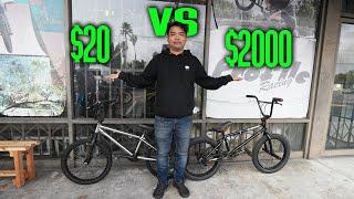 $20 BMX Bike Vs $2,000 Pro Build!