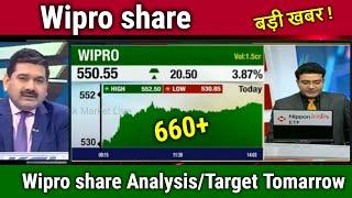 Wipro share latest news,buy or not ? wipro share analysis,wipro share target tomorrow