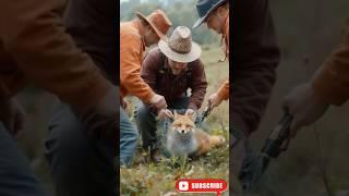 Trapped Fox Rescue – Farmer’s Net Escape | Emotional Animal Rescue Story#animals #ai #cute #wildlife