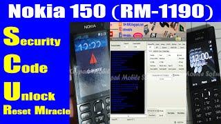 Nokia 150 (RM1190) Security Code Unlock without data loss Miracle Crack | Urdu Hindi