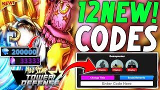 ALL STAR TOWER DEFENSE CODES NOVEMBER 2024 - CODES FOR ALL STAR TOWER DEFENSE