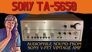 SONY TA-5650  - V-FET VINTAGE AMPLIFIER WITH AUDIOPHILE SOUND