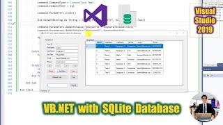 Visual Studio 2019 | Build the Complete CRUD Application using Visual Basic .NET with SQLite