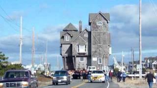 Nights in Rodanthe movie house begins its move down NC Hwy. 12 - video by Surf or Sound Realty