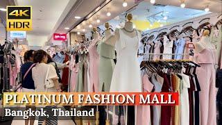 [BANGKOK] Platinum Fashion Mall "Largest Fashion Mall in Bangkok"| Thailand [4K HDR Walking Tour]