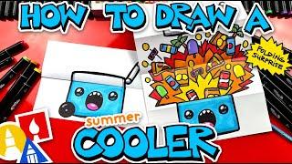 How To Draw An Exploding Summer Cooler - Folding Surprise