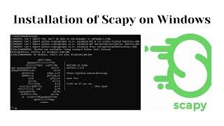 Installing Scapy on Windows