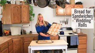 Bread for Sandwiches, "Wedding" Rolls - A Quick & Easy Recipe for a Rich, Mostly Whole Wheat, Bread