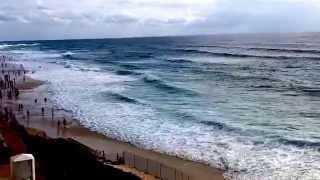 Biscarrosse-Plage - Hochflut im Sommer 2014 oder: wenn es eng wird am Strand...