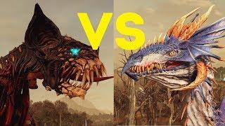 Звездный дракон vs Терроргейст Total War Warhammer 2. тесты юнитов v1.4.1.