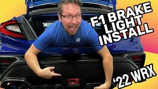 Noble F1 Brake Light Install for 2022 Subaru WRX