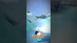 Ice skating fail! #roblox #shorts