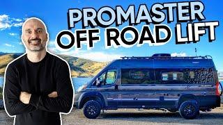 AWESOME Ram Promaster Van Conversion LIFT KIT  Winnebago Travato Gets 3 Inch Camper VAN LIFT!