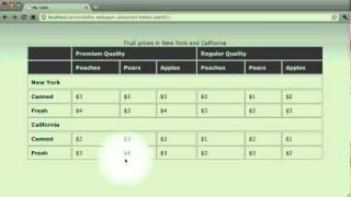 Accessibility: Web Apps: Tables: Part 1