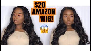 $20 Amazon wig| K'ryssma Dark Brown Synthetic Wig| THE NOEL EFFECT