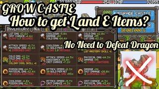 GROW CASTLE EASIEST WAY TO GET L AND E ITEM NO NEED TO DEFEAT DRAGON HOW??? #growcastle #trending