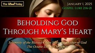 Today's Catholic Mass Gospel and Reflection for January 1, 2025 - Luke 2:16-21