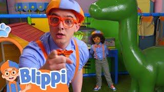Where Are the Dino Eggs?  Blippi and Mael Explore! | Kids Cartoons | Party Playtime!