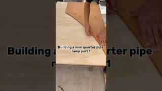 Building a mini quarter pipe part 1 #sk8 #skateboarding #skateboard #skate #diy #build #project