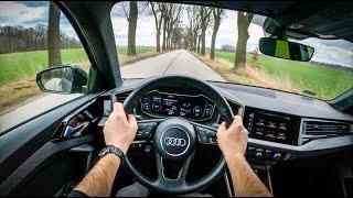 Audi A1 Sportback | 4K POV Test Drive #433 Joe Black