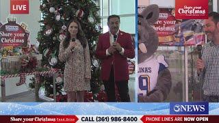 Porky the Javelina is hanging out at Share Your Christmas with Sports Director Chris Thomasson