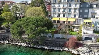 A vendre à Montreux, unique et incroyable appartement de 2.5 pièces avec jardin, pieds dans l'eau